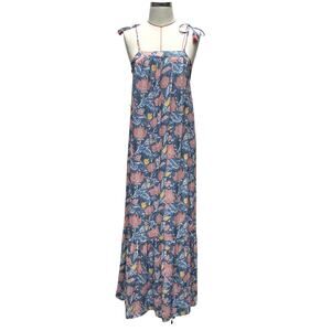 Ann Taylor LOFT Womens Size XS Strappy Tent Maxi Dress